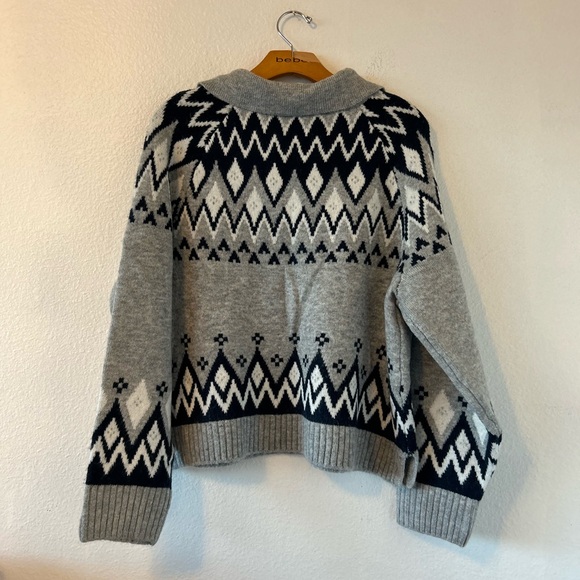 1 State V Neck Fair Aisle Sweater Size L - Picture 5 of 8